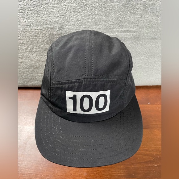 100 Thieves Nylon Hat 5 Panel New With Tags Adjustable Buckle Nylon Strap Black - Picture 2 of 11